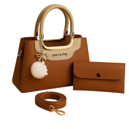 Girls Leather Plain Hand Bag Set of 1 Pc Stylish design
