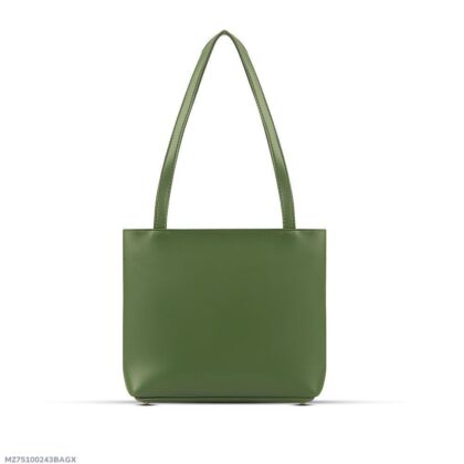 PU Women`s Plain Leather Hand Bag